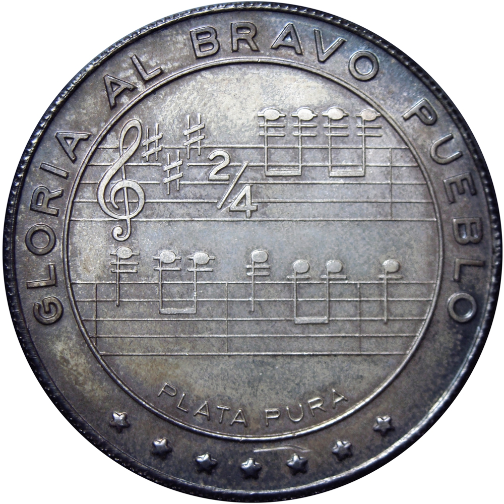 Bandera y Escudo Medallas de Plata Esmaltadas 1978 Himno y Mapa  - Numisfila