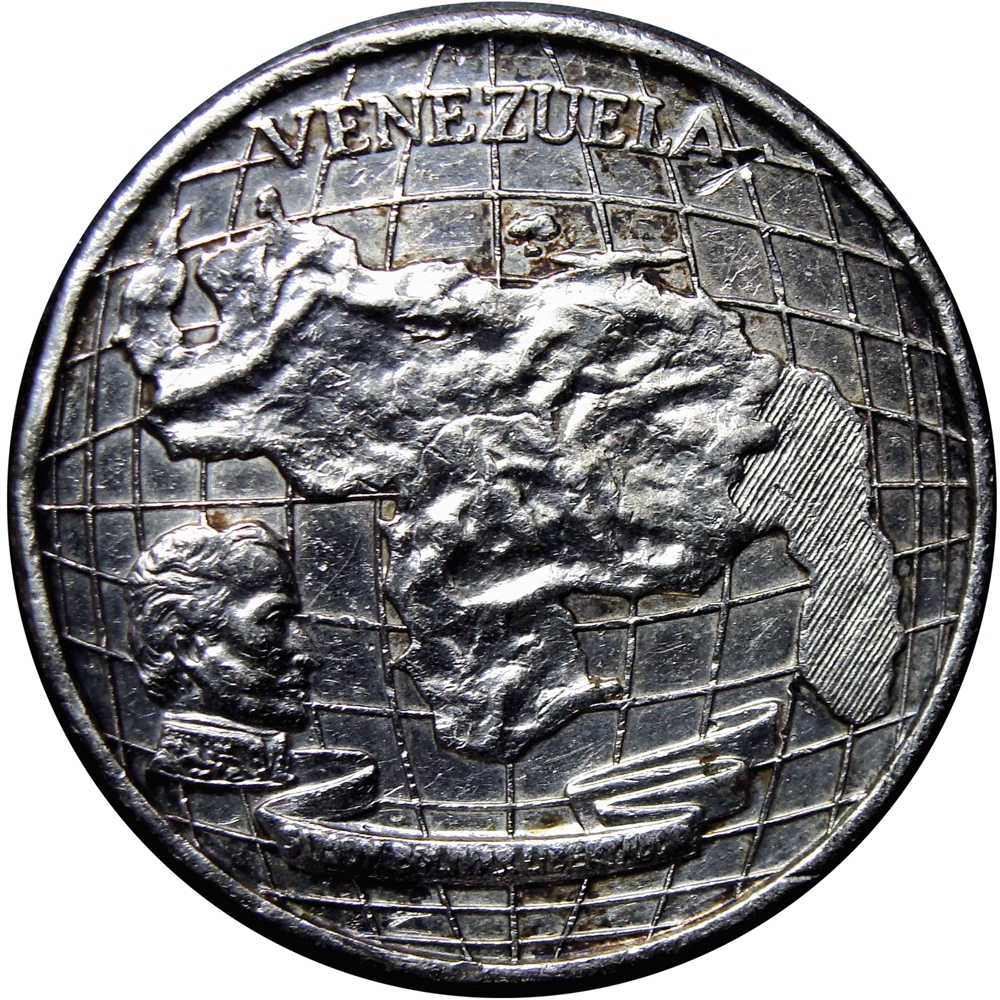Venezuela Medalla de Plata 1967 Simón Bolívar 9 Dineros  - Numisfila