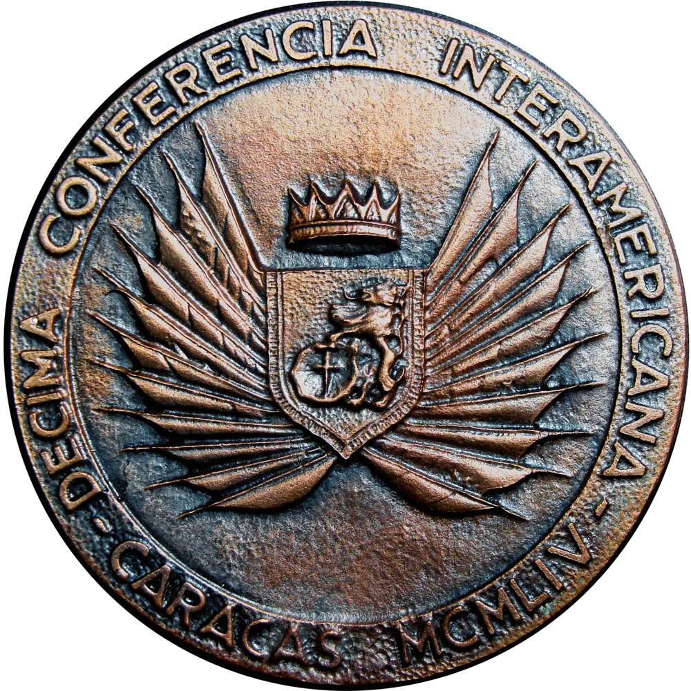 Simón Bolívar Medalla Conferencia Panamericana Caracas 1954  - Numisfila