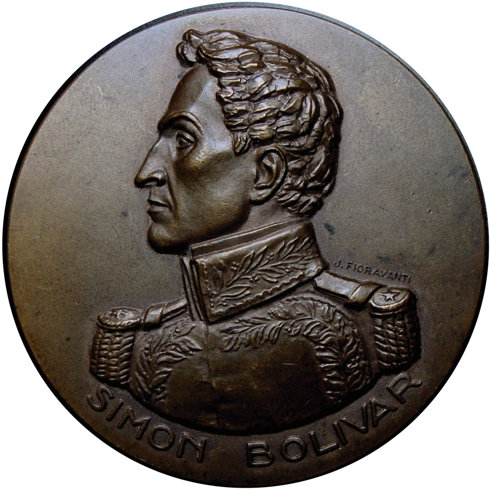 Medalla Monumento Simón Bolívar en Buenos Aires 1942 - Numisfila