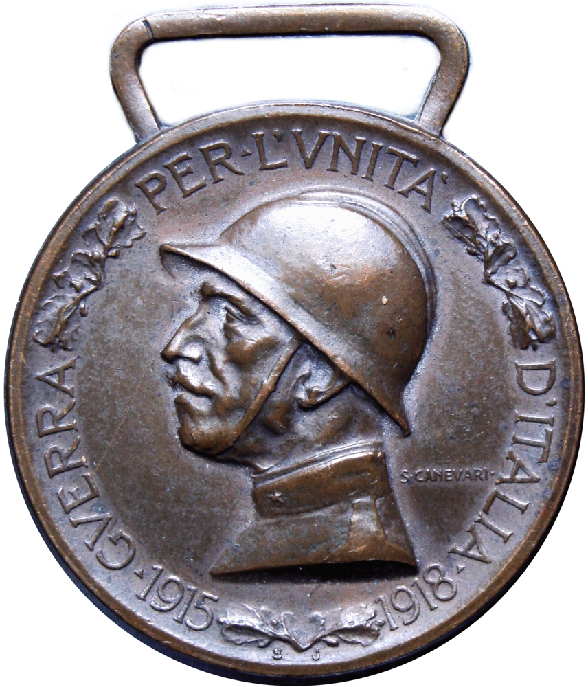 Italia Medalla Guerra Italo Austriaca 1915-1918 Rey Víctor Manuel III - Numisfila