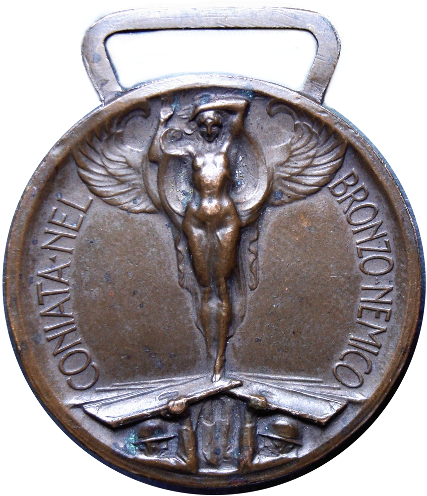 Italia Medalla Guerra Italo Austriaca 1915-1918 Rey Víctor Manuel III  - Numisfila