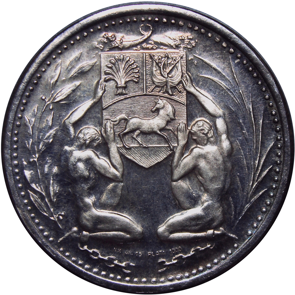BOLÍVAR Medalla de Plata Próceres de Venezuela - Italcambio 9 Dineros 30 Milímetros  - Numisfila