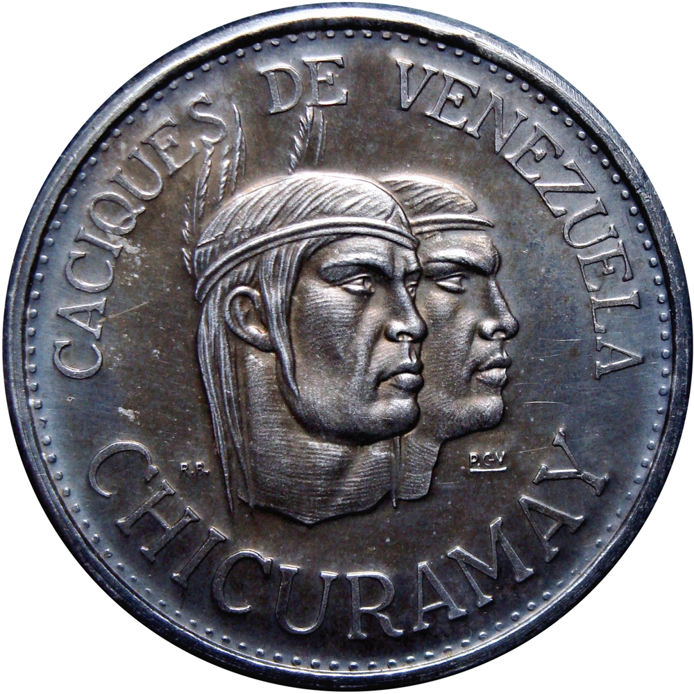 Chicuramay Medalla de Plata Caciques de Venezuela 9 Dineros 30 Milímetros Italcambio - Numisfila