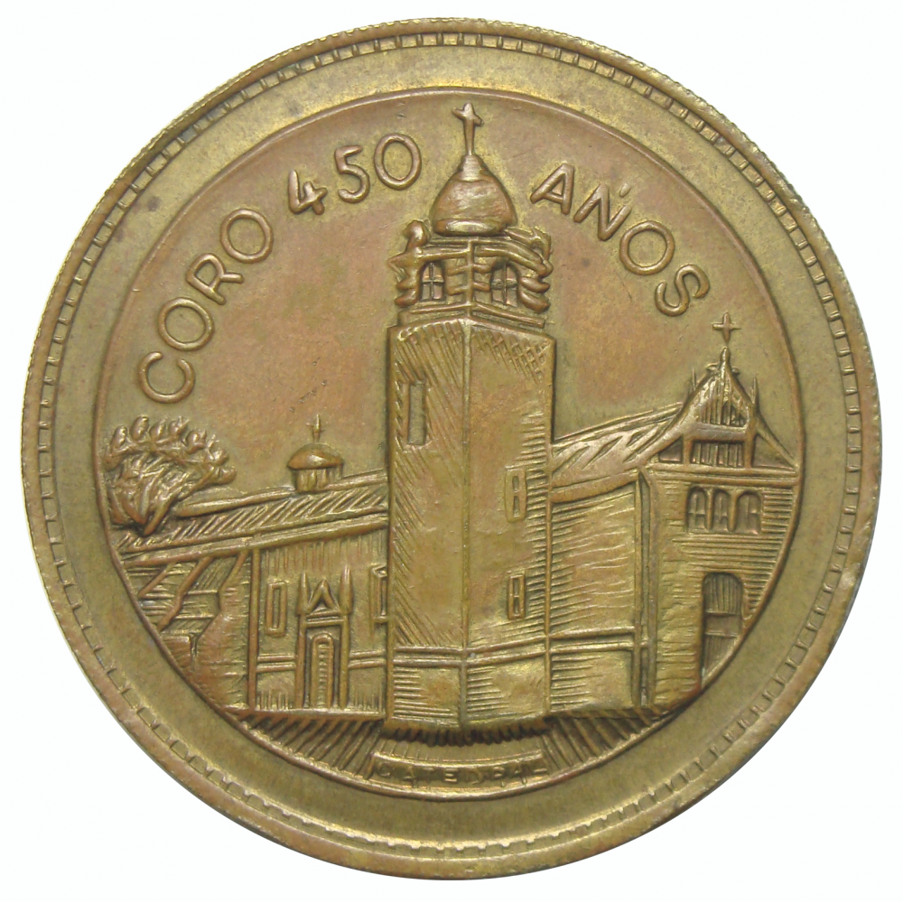 Medalla 450 Aniversario de La Ciudad de Coro 1977      - Numisfila
