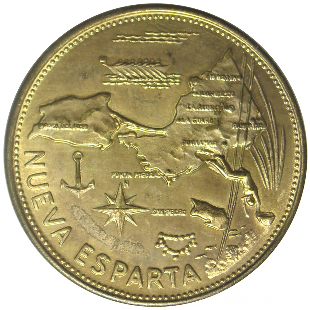 Medalla de Bronce Italcambio Estados de Venezuela: Nueva Esparta - Numisfila