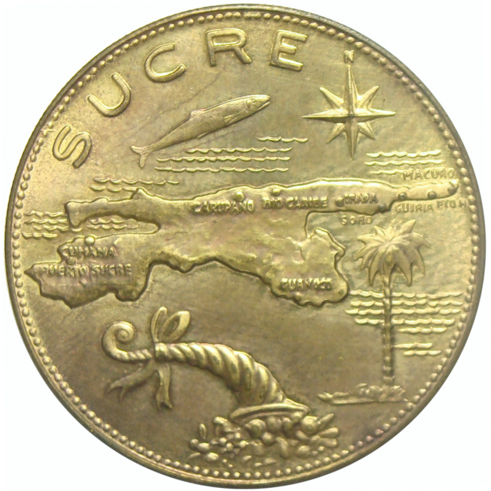 Medalla Estados de Venezuela Edo. Sucre - Italcambio - Numisfila