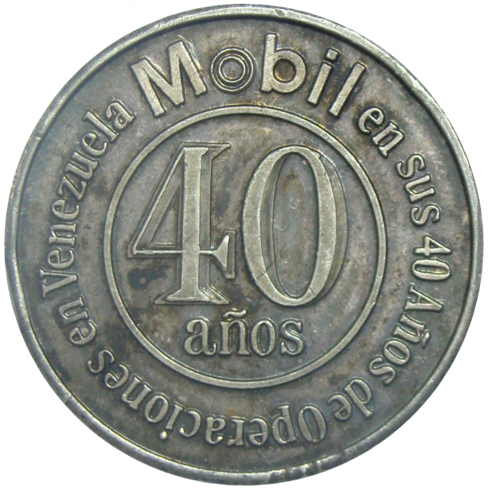 Medalla ExxonMobil 40 Años en Venezuela  - Numisfila