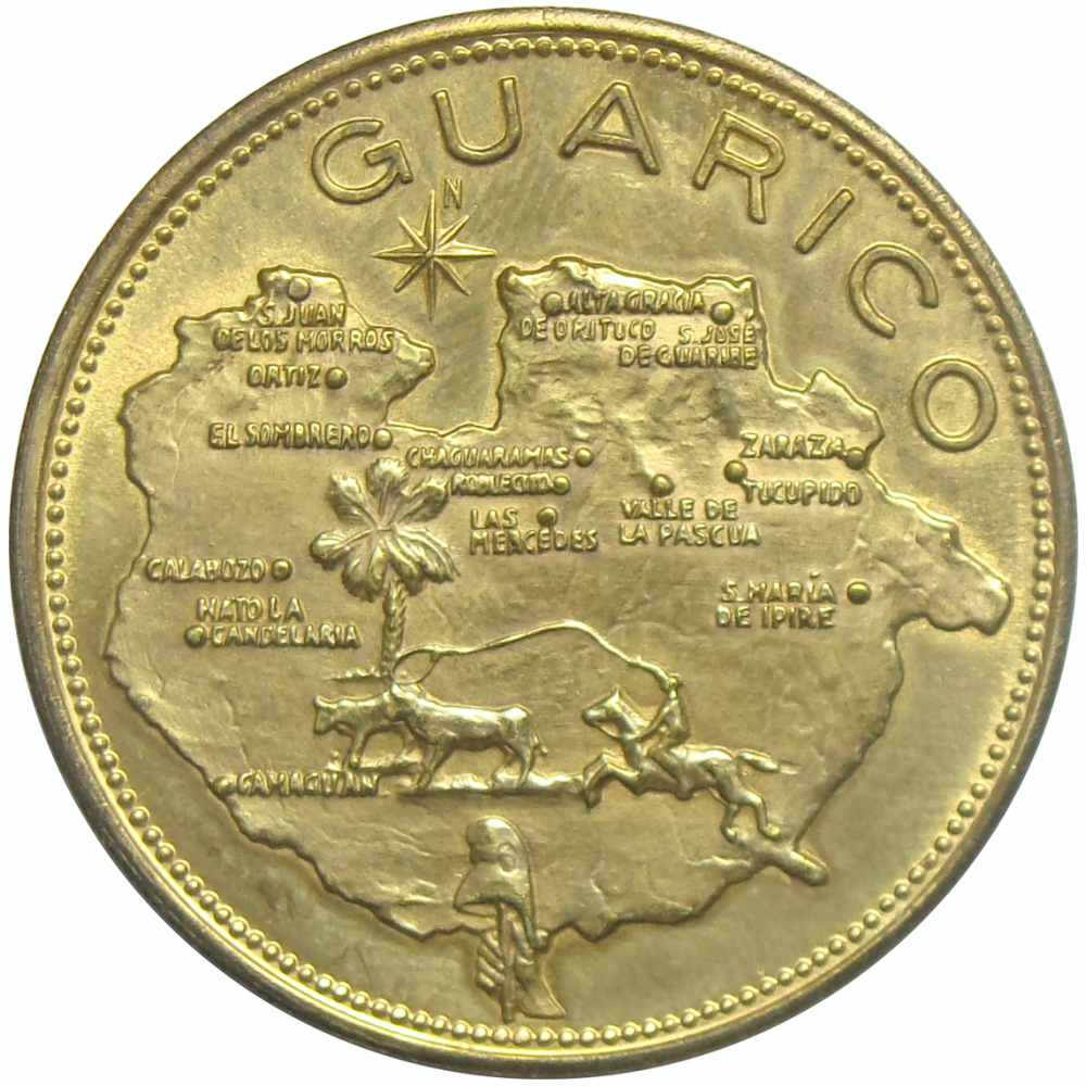 Medalla Guárico Estados de Venezuela Italcambio  - Numisfila