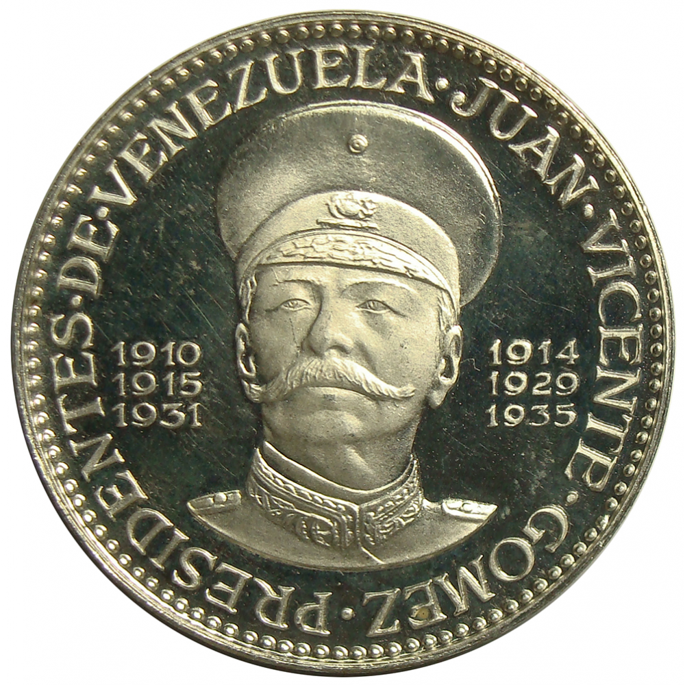 Medalla de los Presidentes Venezuela: Juan Vicente Gomez - Numisfila