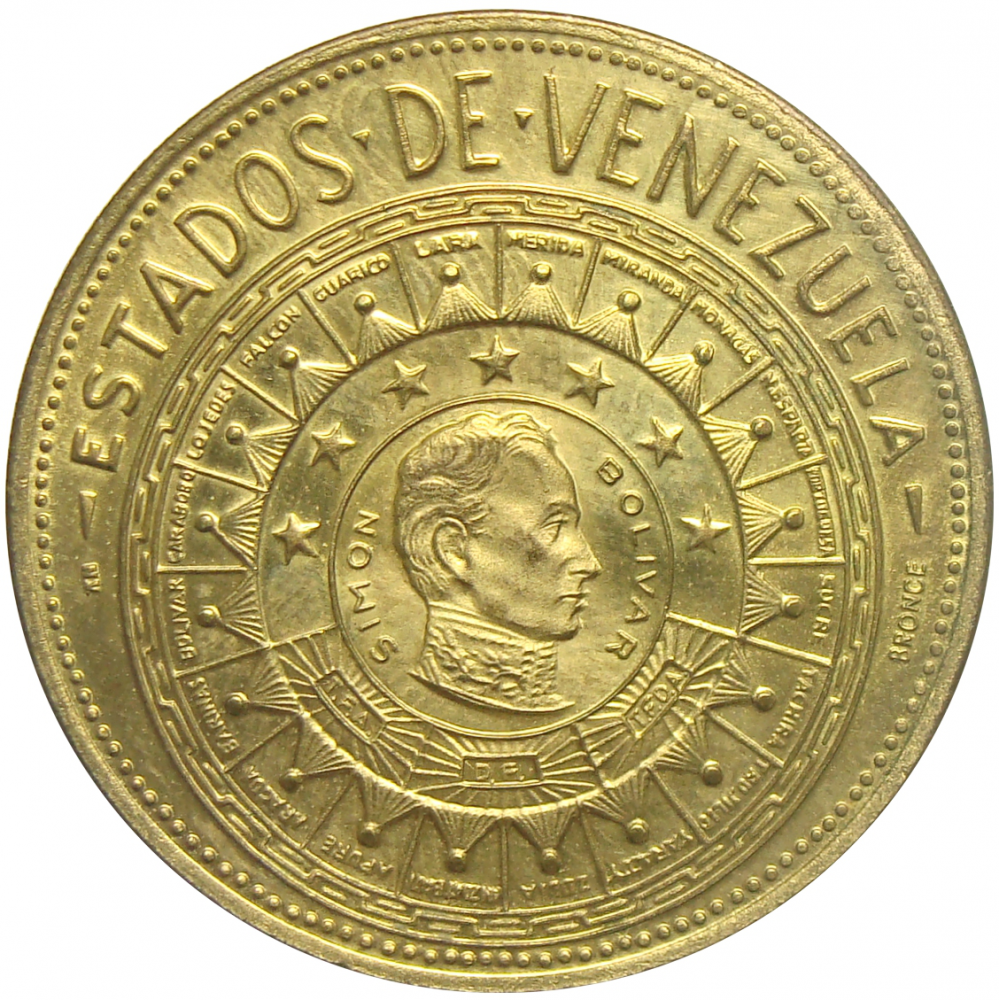 Medalla Estados de Venezuela: Distrito Federal Italcambio  - Numisfila