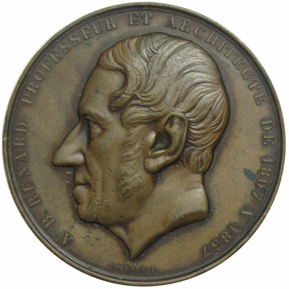 Medalla Francia Arquitecto Jean-Augustin Renard - Libertad  - Numisfila
