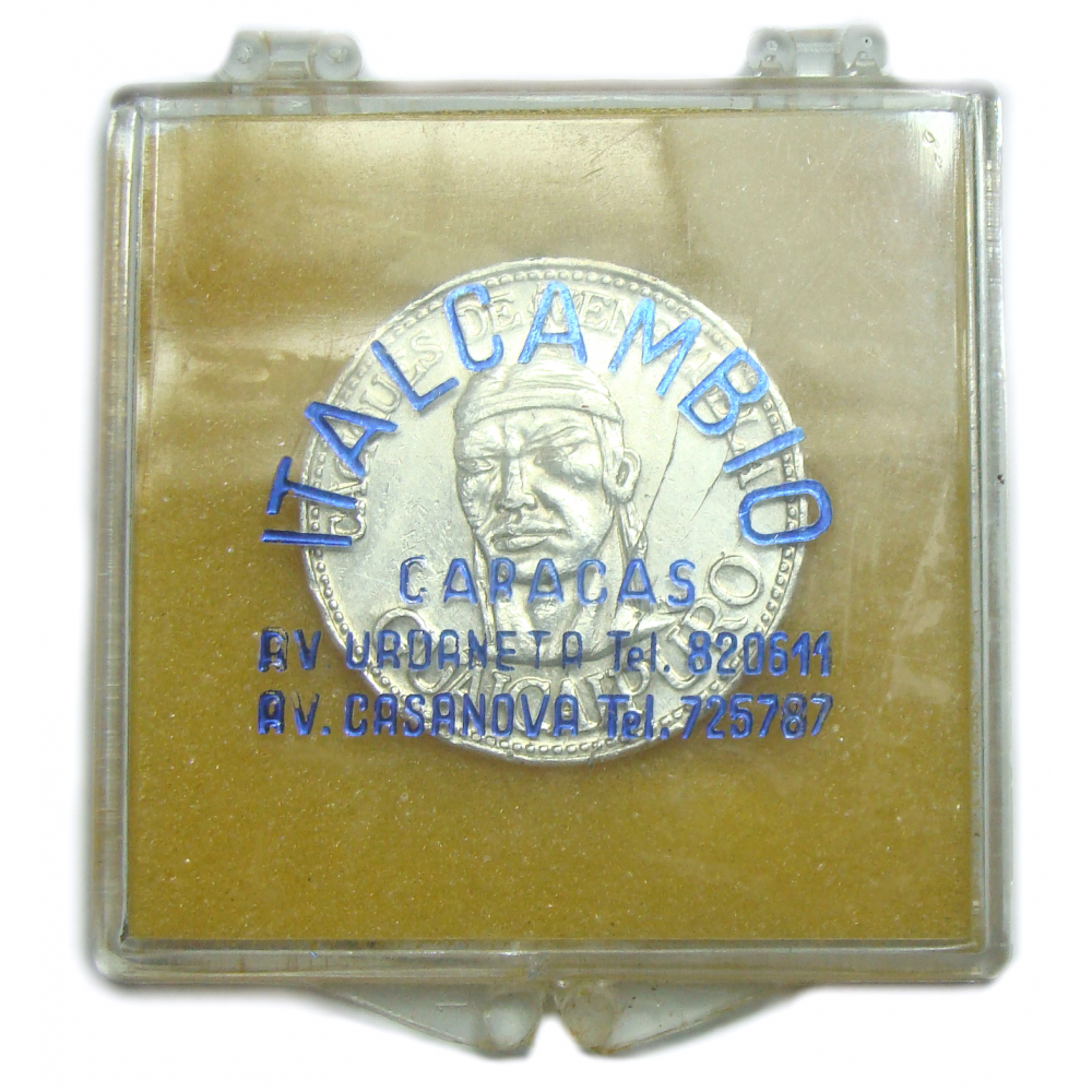 Medalla Guaicaipuro Caciques de Venezuela Italcambio  - Numisfila