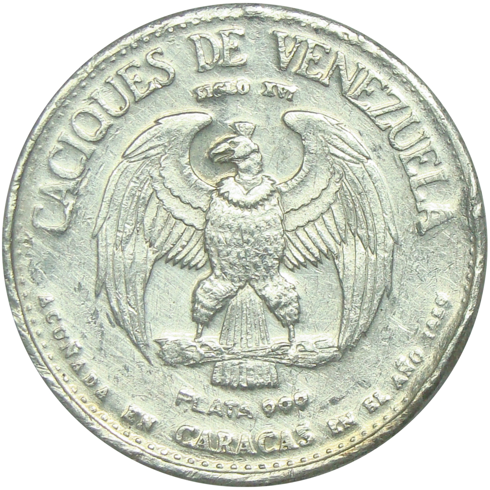 Medalla Guaicaipuro Caciques de Venezuela Italcambio  - Numisfila