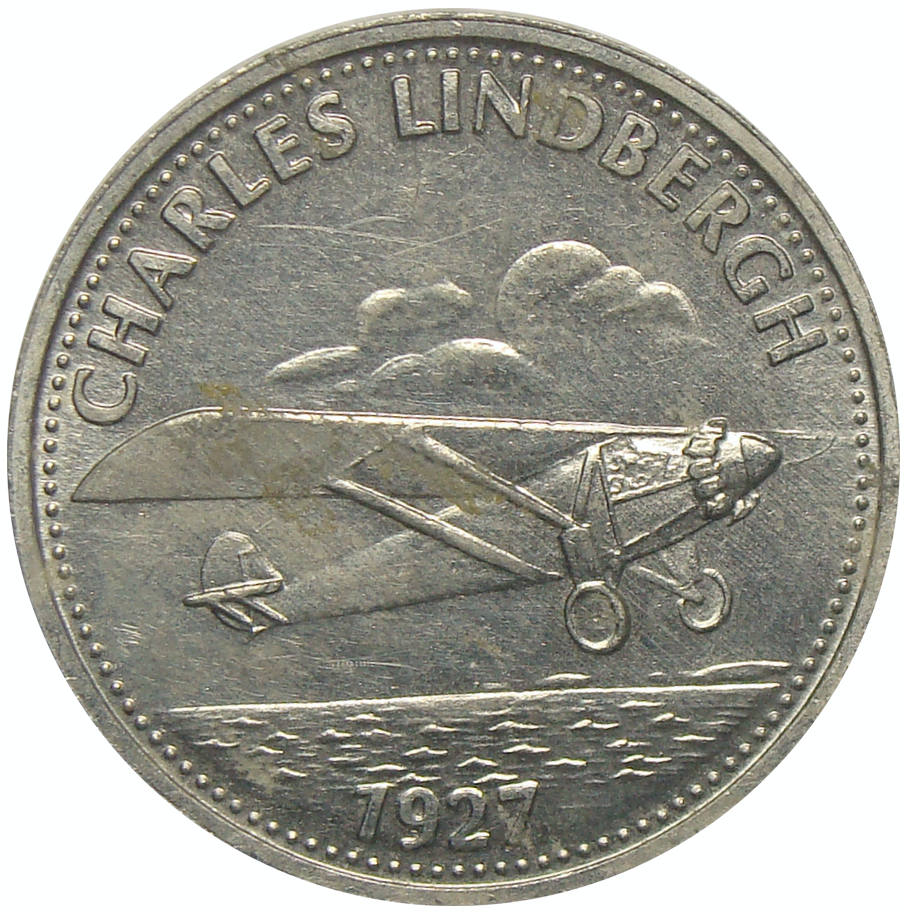 Medalla Shell Charles Lindbergh Aviador - Numisfila