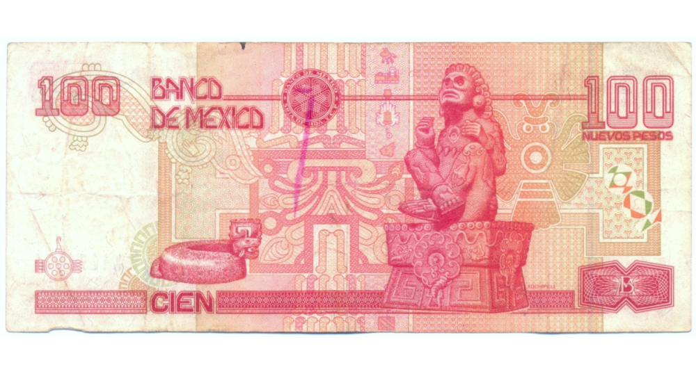Billete Mexico 100 Pesos 1992 Nezahualcoyotl  - Numisfila