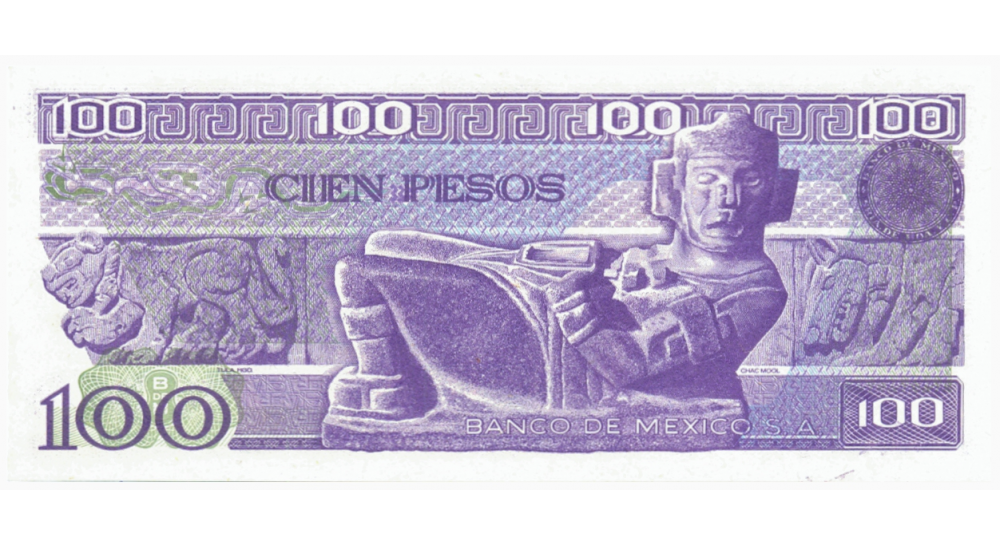 Billete Mexico 100 Pesos 1981-82 Venustiano Carranza  - Numisfila