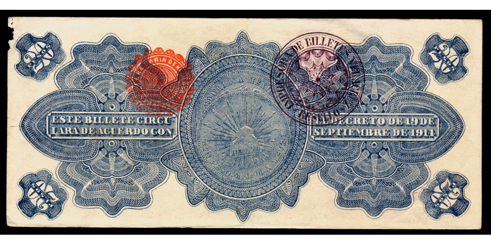 Billete México 20 Pesos 1914 - Gobierno Provisional Estado de Veracruz   - Numisfila