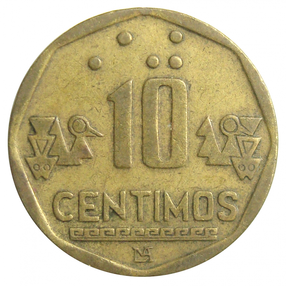 Moneda Peru 10 Centimos 1991-1996  - Numisfila