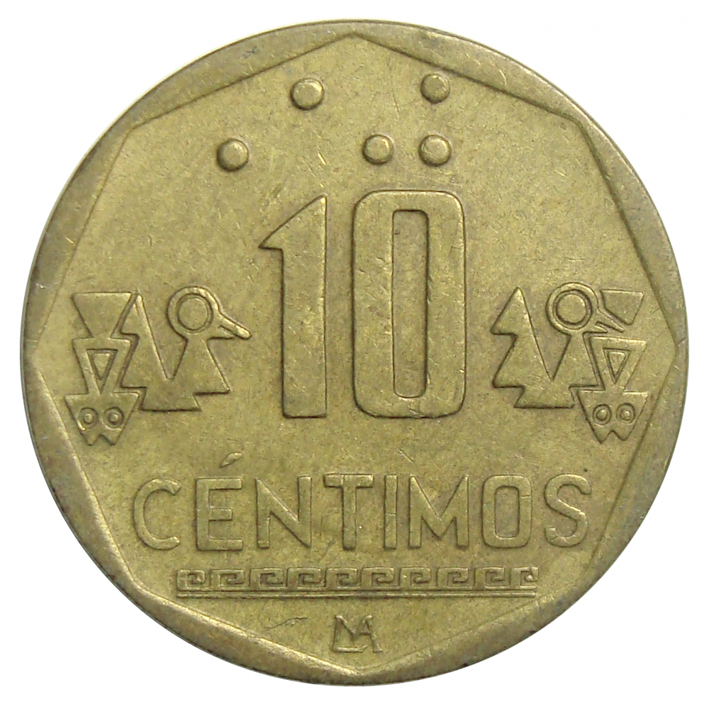 Moneda Peru 10 Centimos 1999-2000  - Numisfila