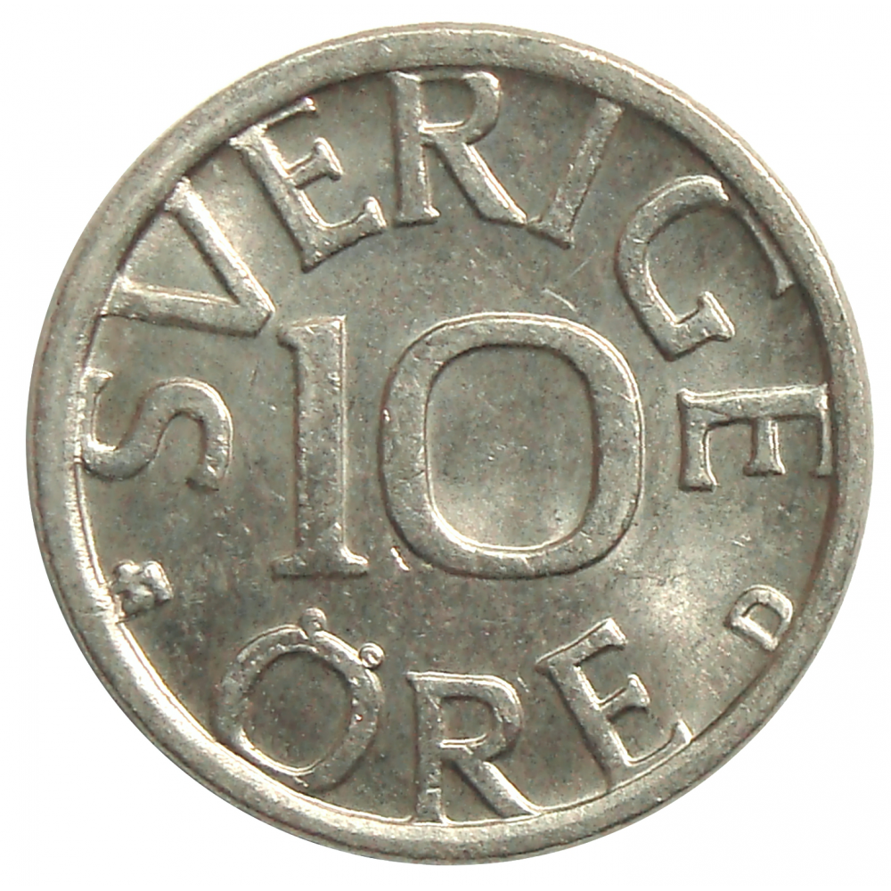Moneda Suecia 10 Ore 1977-1987  - Numisfila