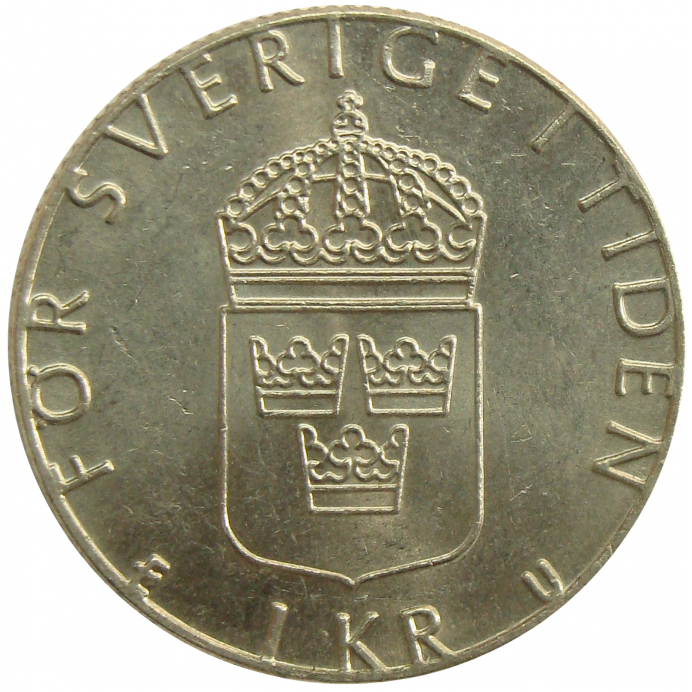 Moneda Suecia 1 Krona 1983-2000  - Numisfila