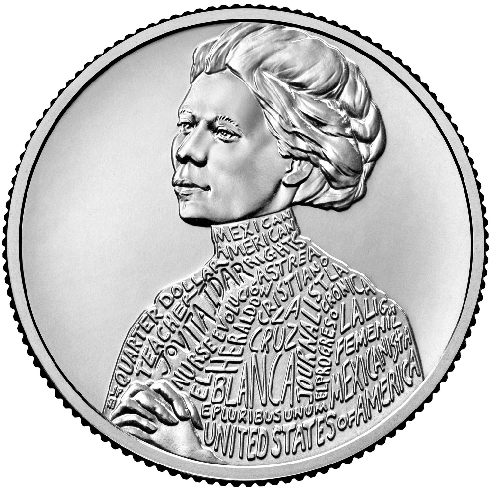 Moneda EE.UU. 25 Centavos 2023 D Edición Conmemorativa Mujeres Notables - Jovita Idar - Numisfila