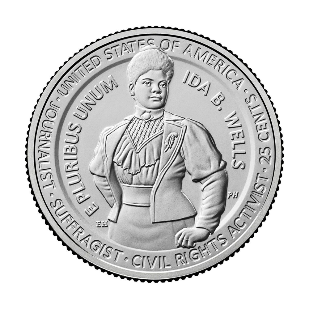 Moneda EE.UU. 25 Centavos 2025 D Edición Conmemorativa Mujeres Notables - Ida B. Wells - Numisfila