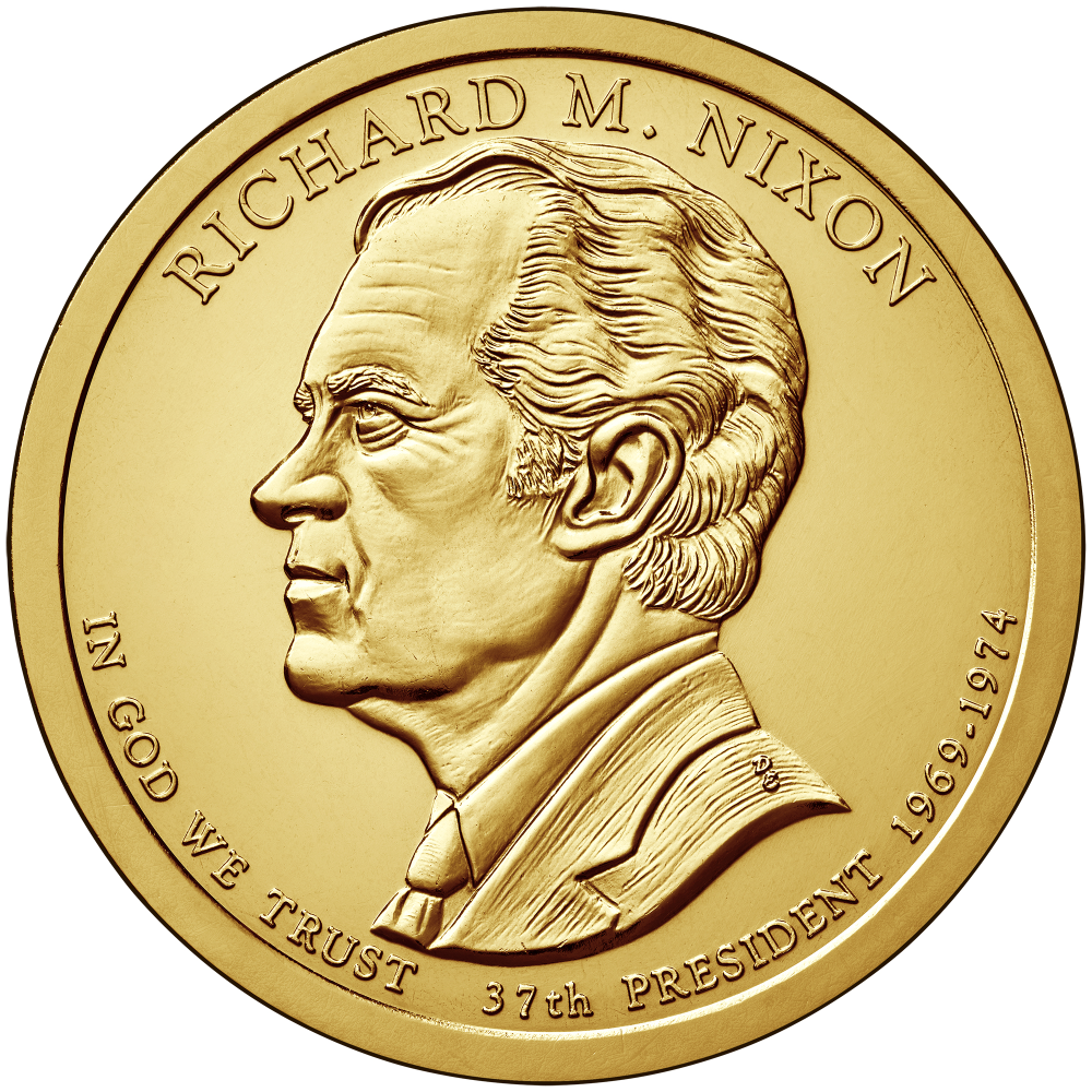 Monedas EE.UU 1 Dólar 2016 D Conmemorativa Presidente Richard M. Nixon - Numisfila
