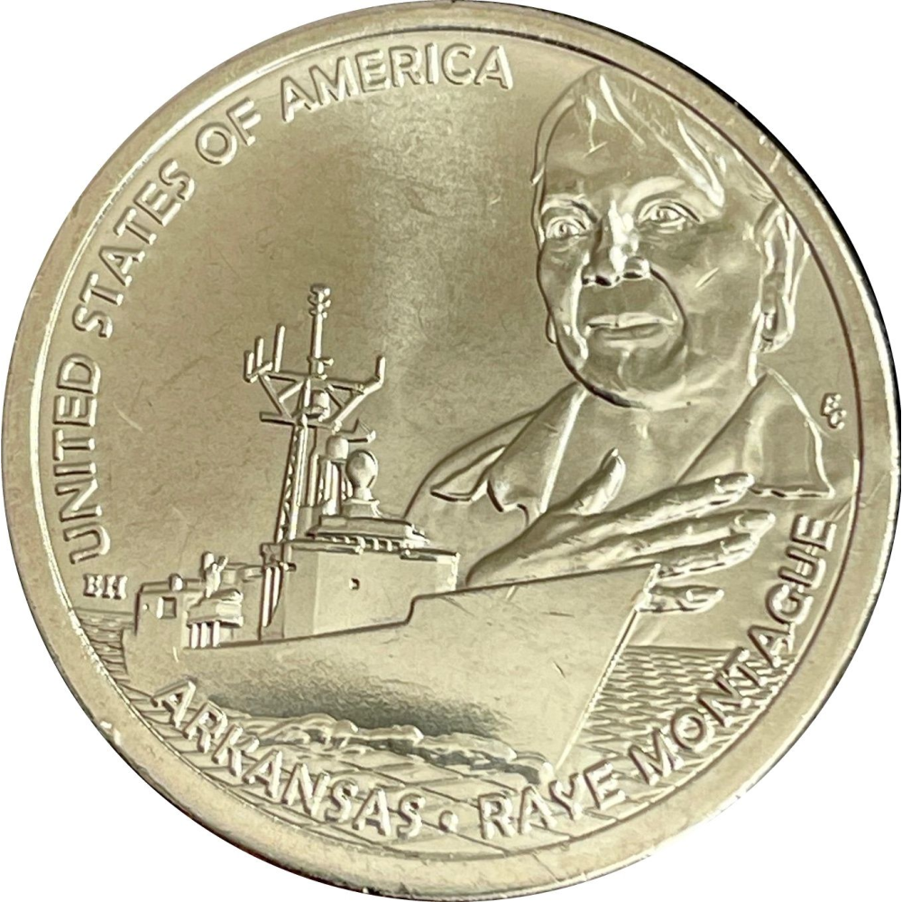 Moneda EE.UU. 1 Dólar 2025 D Conmemorativa Innovación americana - Arkansas - Numisfila