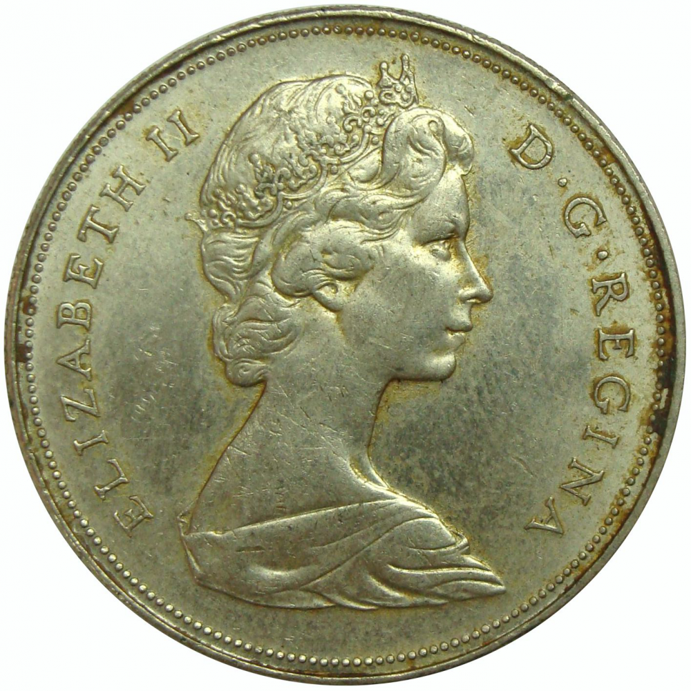 Moneda Canadá 1 Dólar 1969 Elizabeth II Níquel  - Numisfila