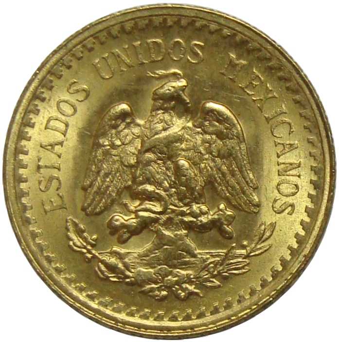 Moneda Oro Mexico 2 1/2 Pesos 1945 Hidalgo  - Numisfila