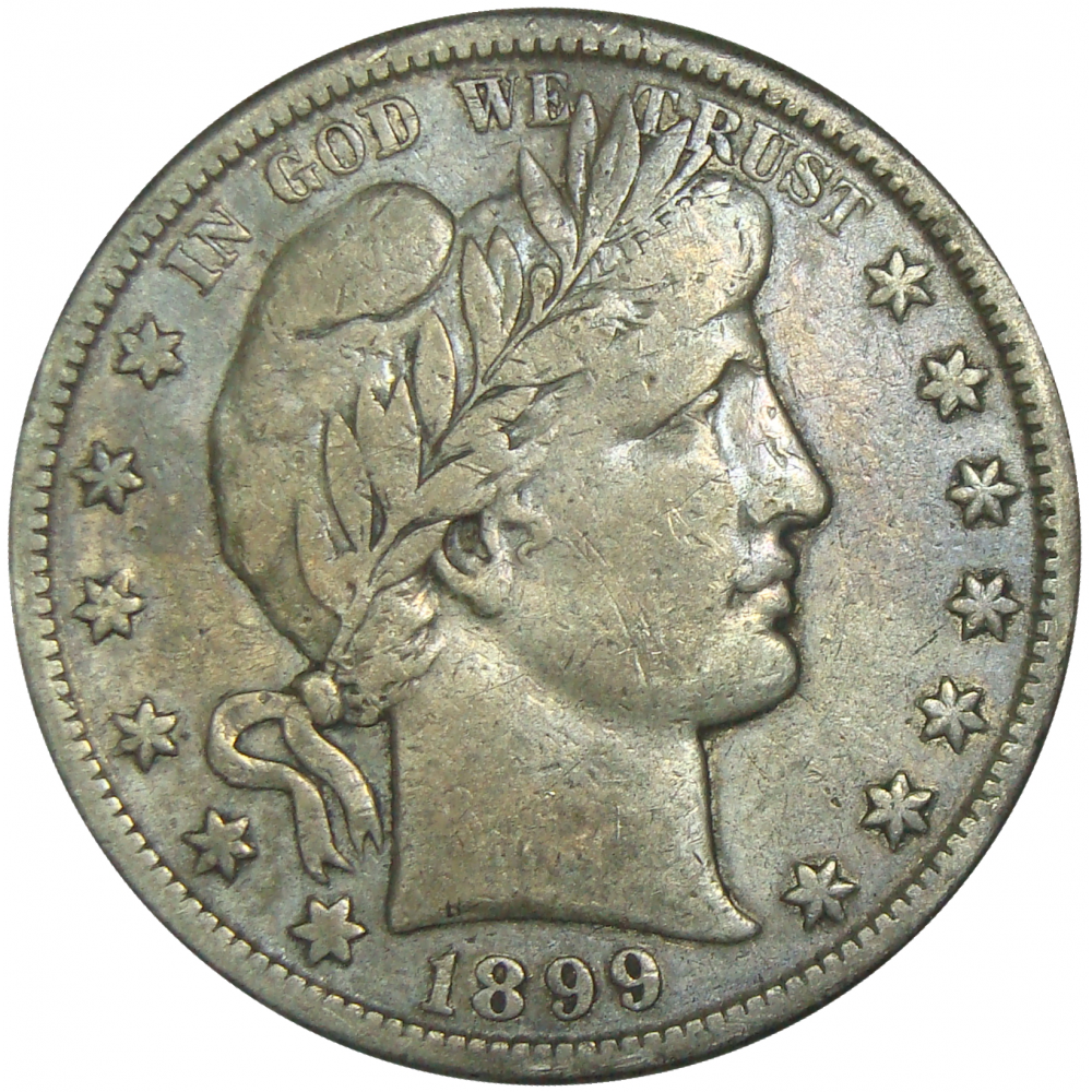 Moneda E.E.U.U. ½ Dólar Barber Quarter 1899 S  - Numisfila