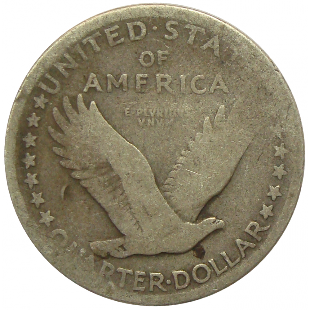 Moneda de Plata E.E.U.U.  ¼ Dólar 1916-1930  - Numisfila