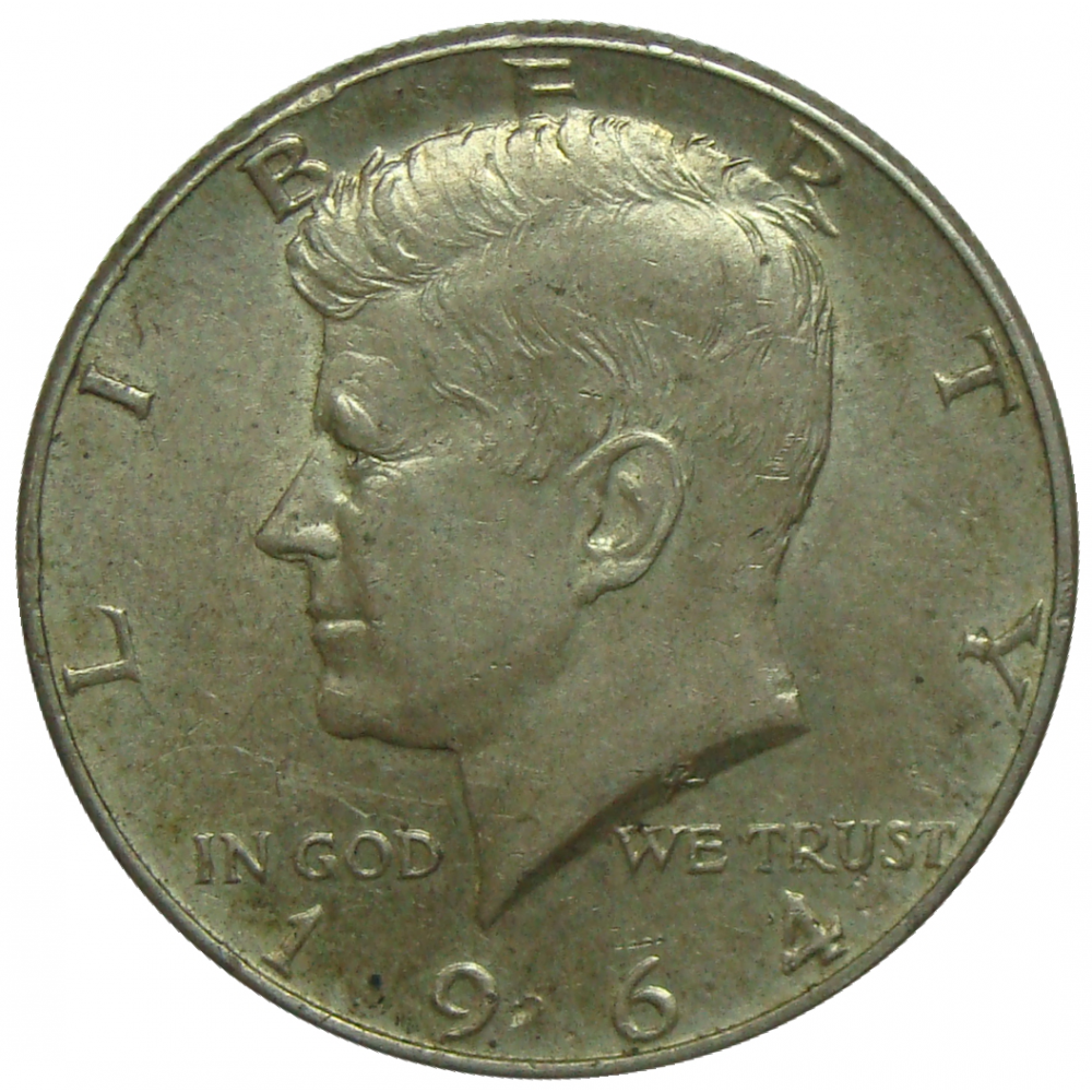 E.E.U.U. Moneda de Plata 1/2 Dólar 1964 J. F. Kennedy - Numisfila
