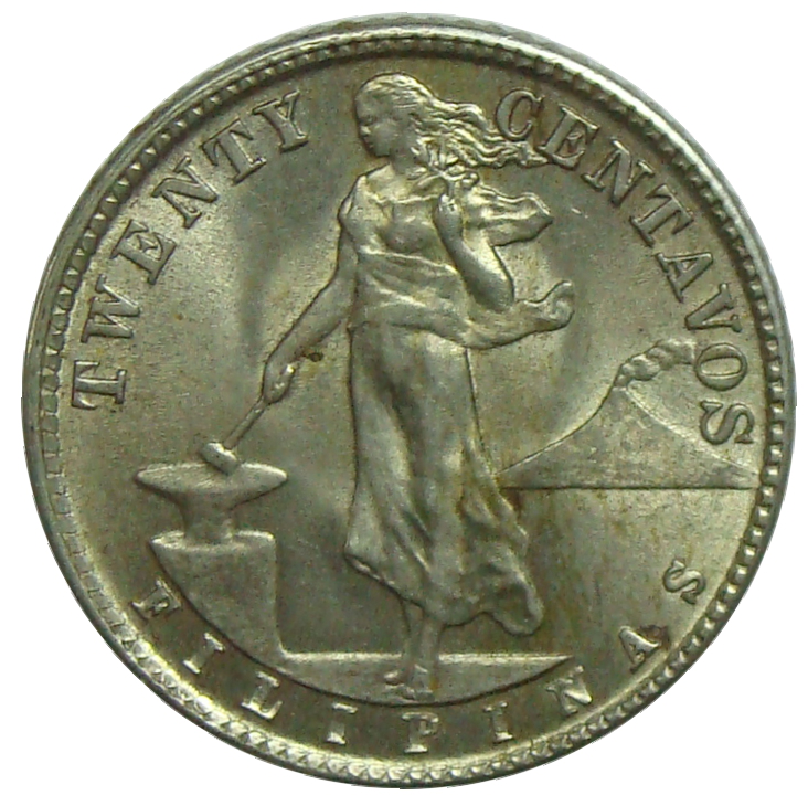 Moneda Plata Filipinas 20 Centavos 1944 - Numisfila
