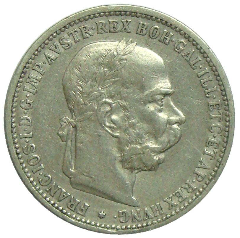 Moneda Austria 1 Corona 1893 Franz Joseph - Numisfila