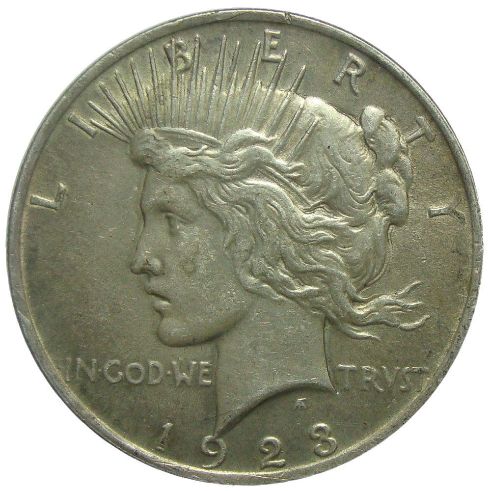 Moneda Plata 1 "Peace" Dolar 1923 Libertad  - Numisfila
