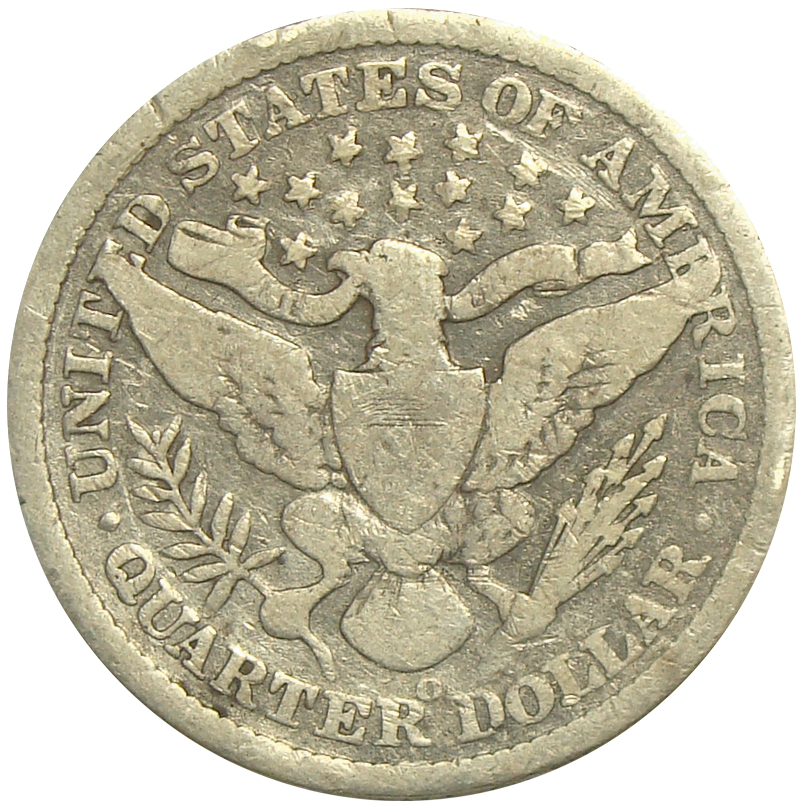 Moneda EEUU ½ Dolar Barber Quarter 1900 O New Orleans  - Numisfila