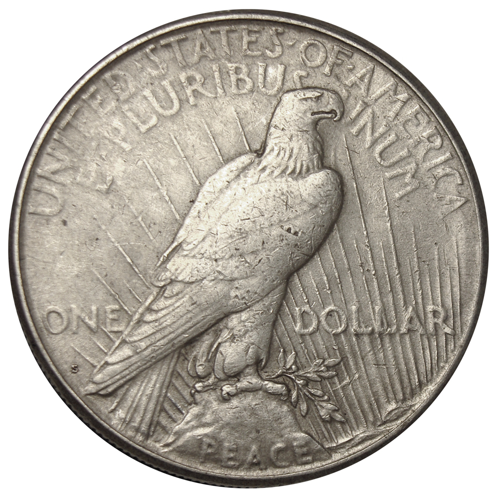 Moneda Plata 1 Dólar 1922 "Peace Dollar" Ceca "S"  - Numisfila