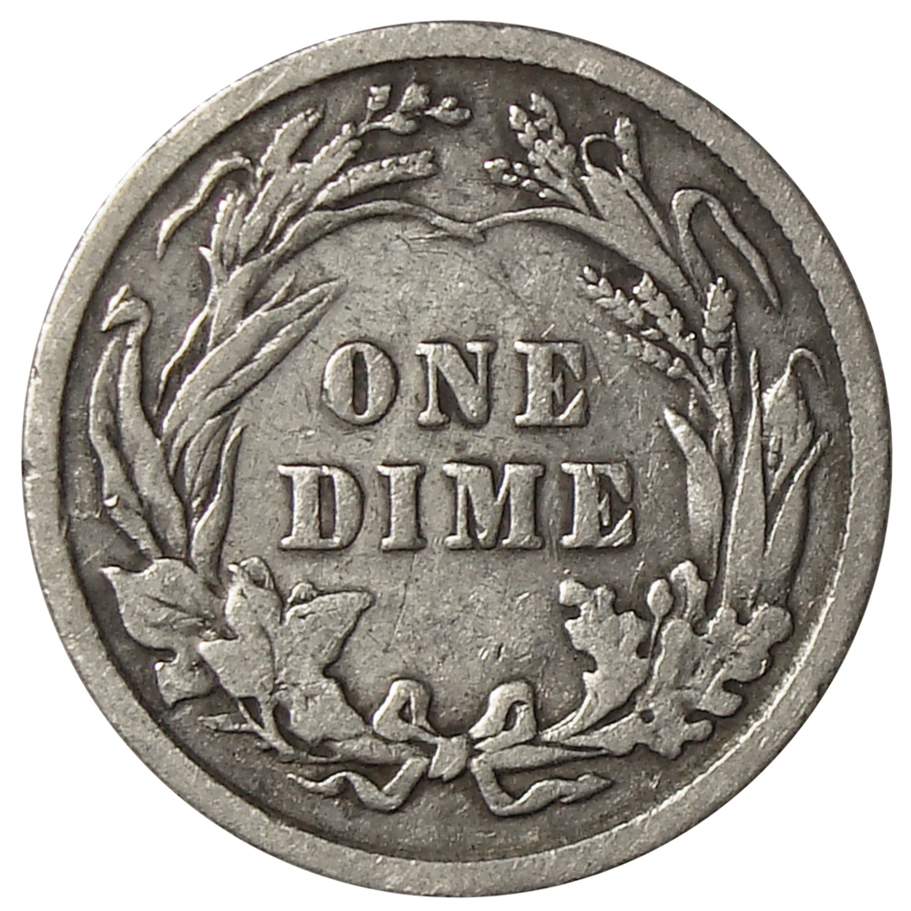 Moneda Plata E.E.U.U. One Dime 1907 10 Centavos  - Numisfila