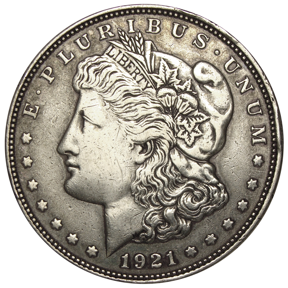 Moneda Plata E.E.U.U. Dolar Morgan 1921 Filadelfia - Numisfila