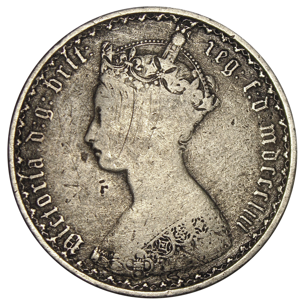 Moneda Plata Reino Unido 1 Florin 1887  - Numisfila