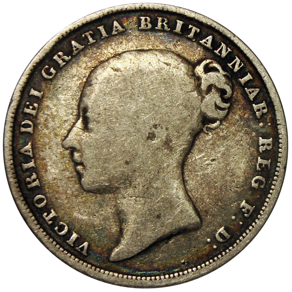 Moneda Gran Bretaña 1 Shilling 1874 Reina Victoria  - Numisfila