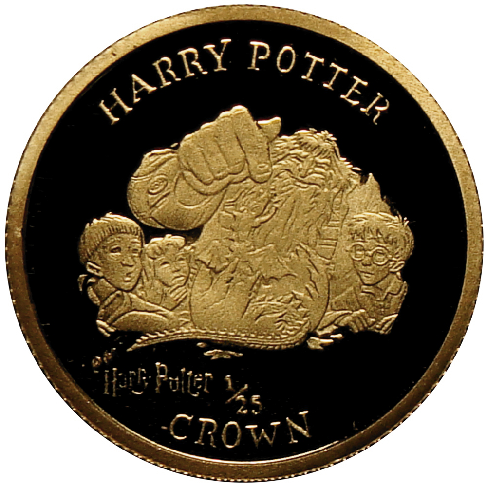 Moneda Oro Isla de Man 1/25 Crown - Harry Potter  - Numisfila