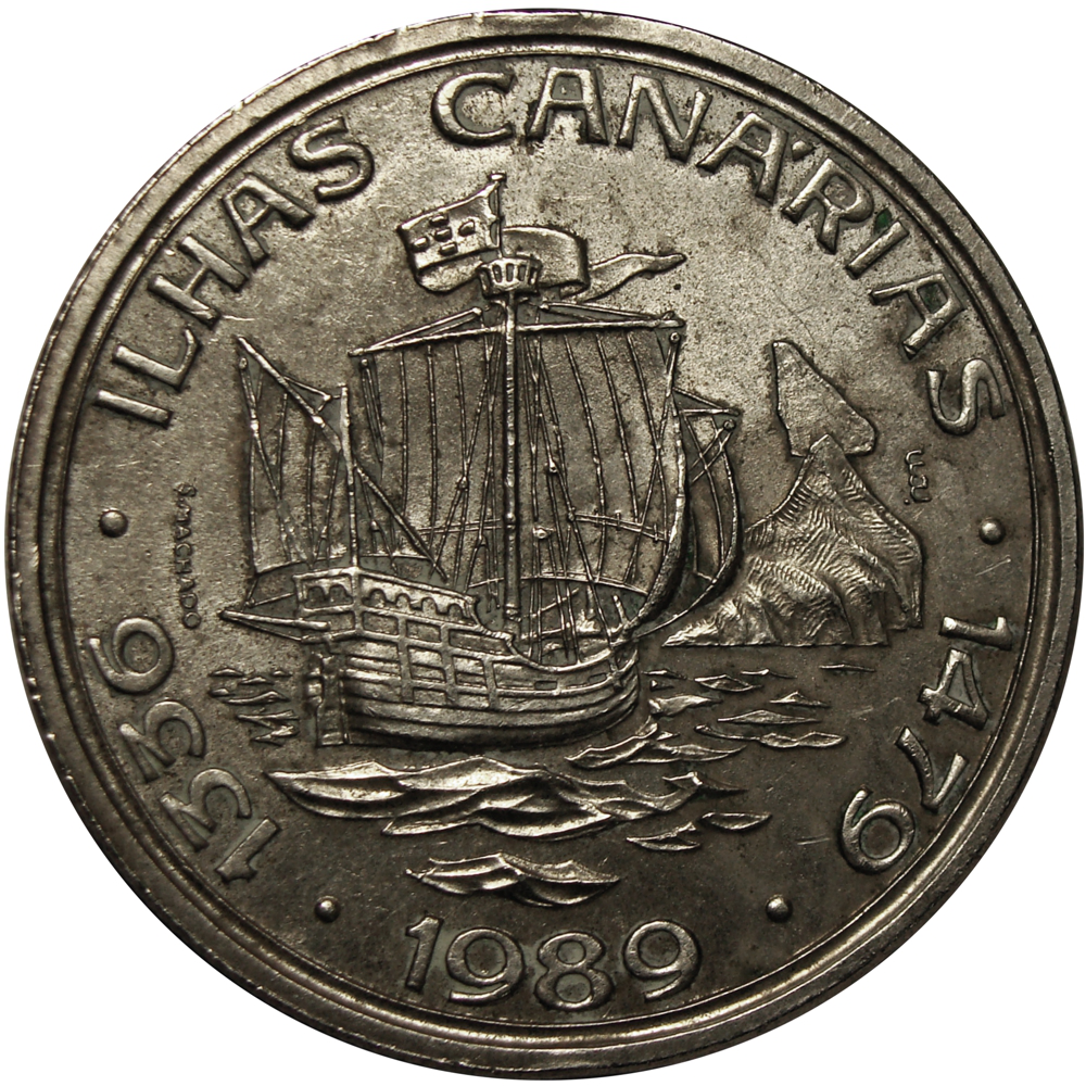 Moneda Portugal 100 Escudos 1989 Islas Canarias  - Numisfila
