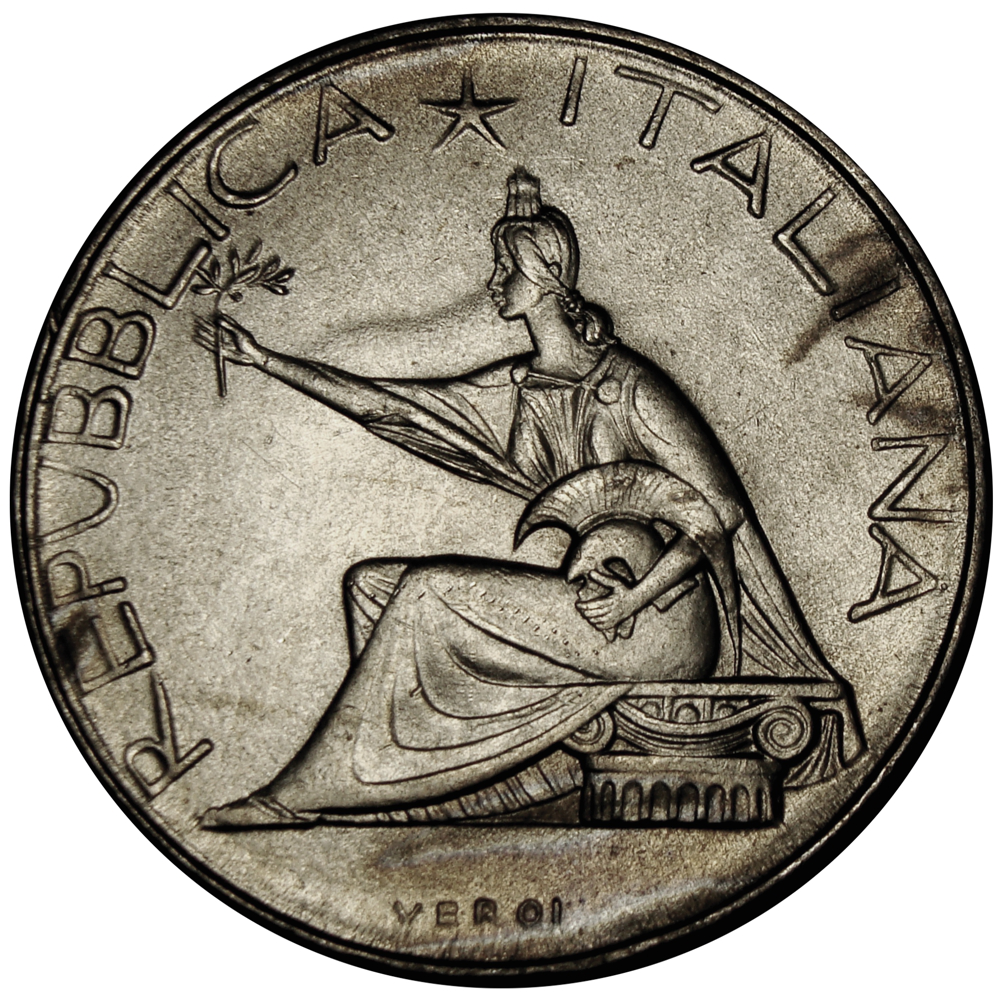Moneda de Plata Italia 500 Liras 1961 Italia y Caballos  - Numisfila