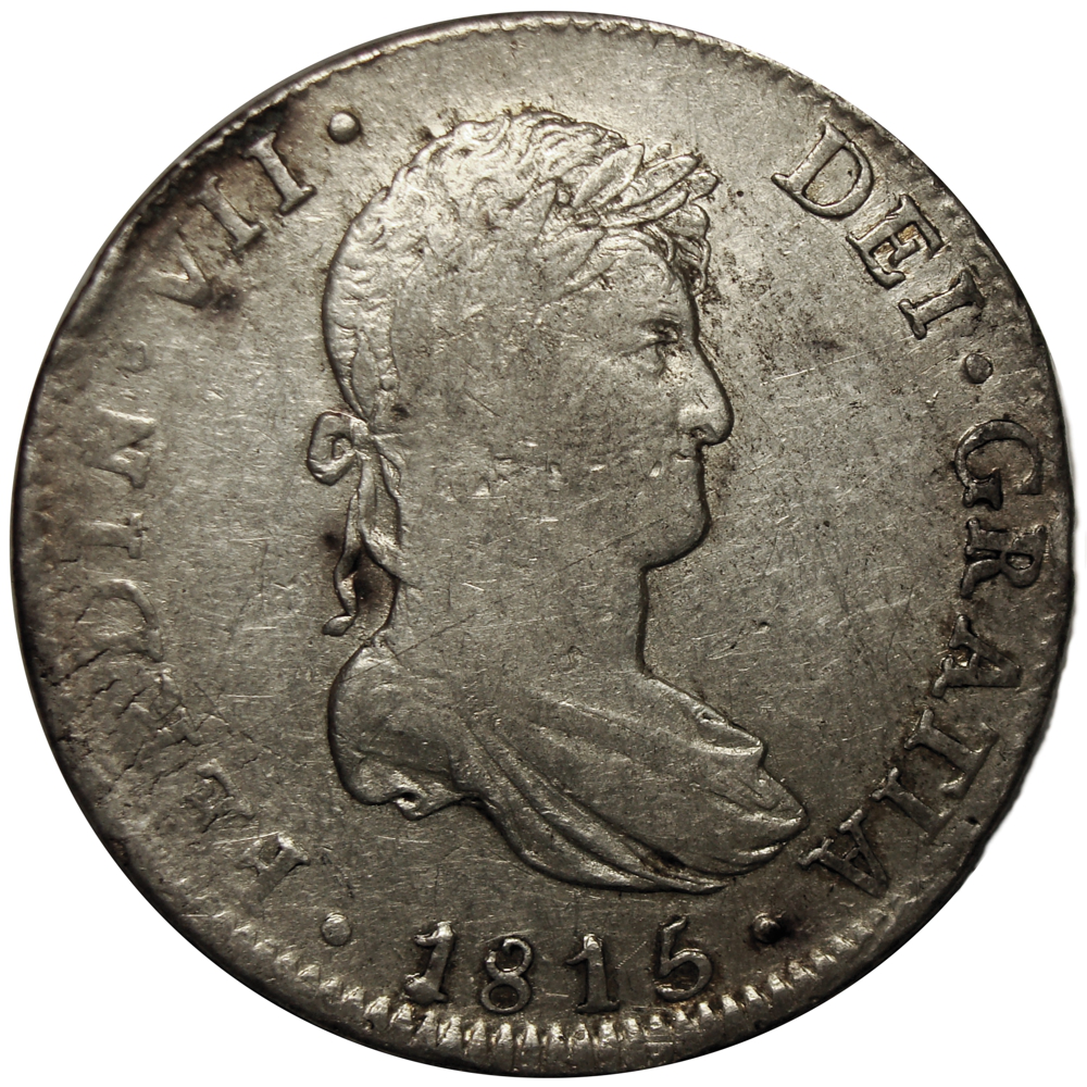 Moneda de Plata México 8 Reales 1816 M° JJ  Fernando VII - Numisfila