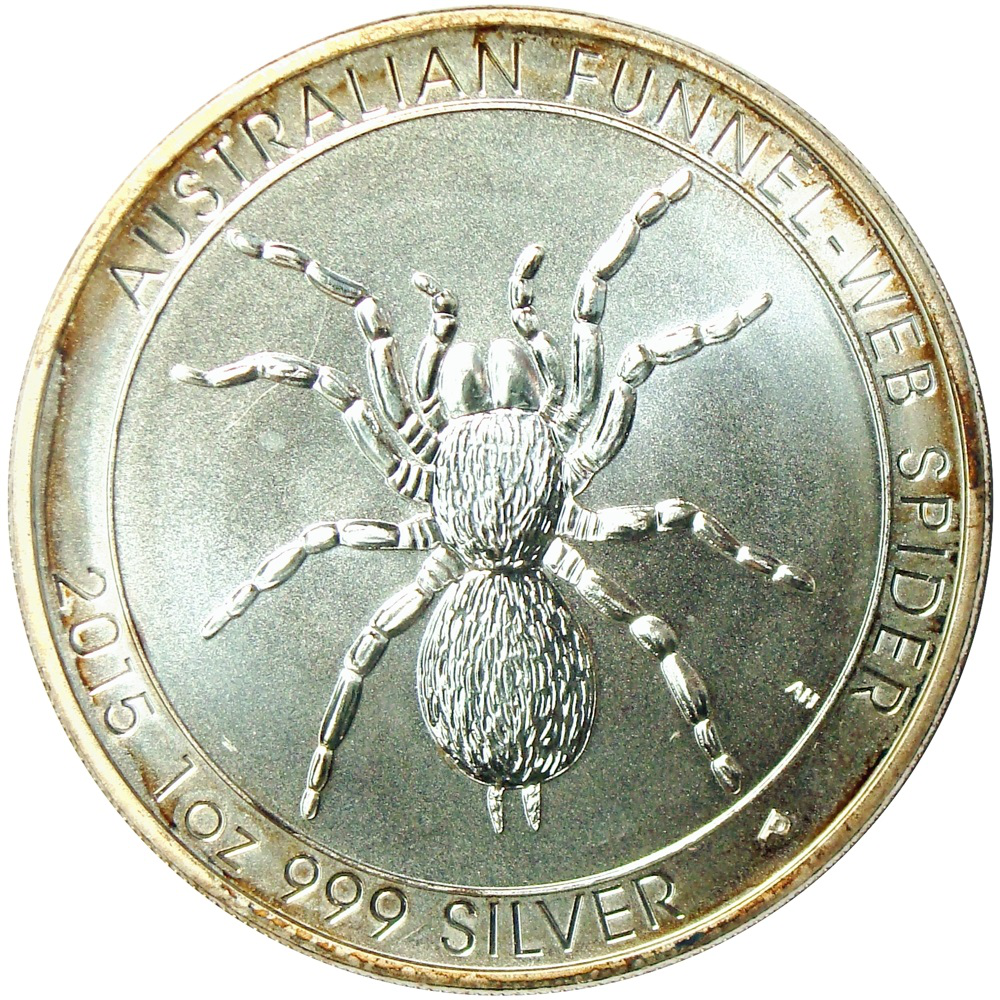 Moneda Australia 1 Dólar 2015 Araña de Tela de Embudo  - Numisfila