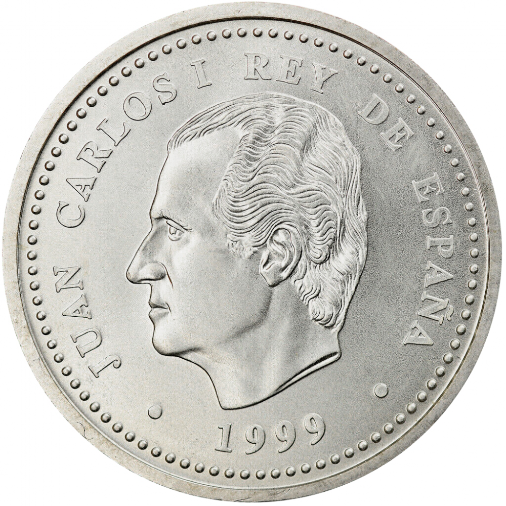 Moneda de Plata España Año Santo Jacobeo 2000 Pesetas 1999   - Numisfila